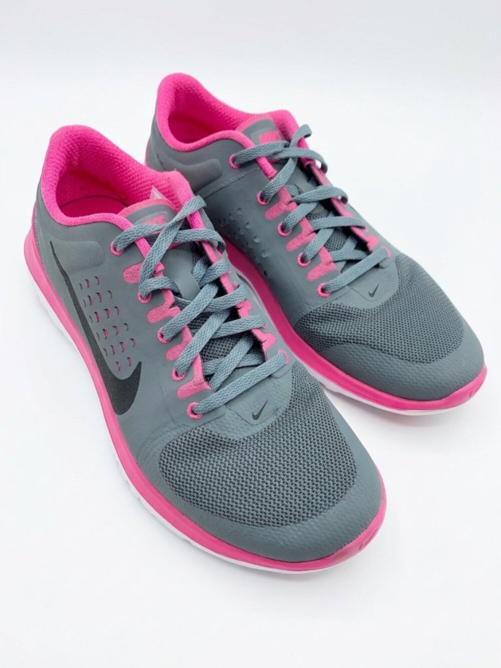 NIKE FitSole Revolution 2 - Running Shoes Women Hot Pink Gray Sneaker - W 9.5